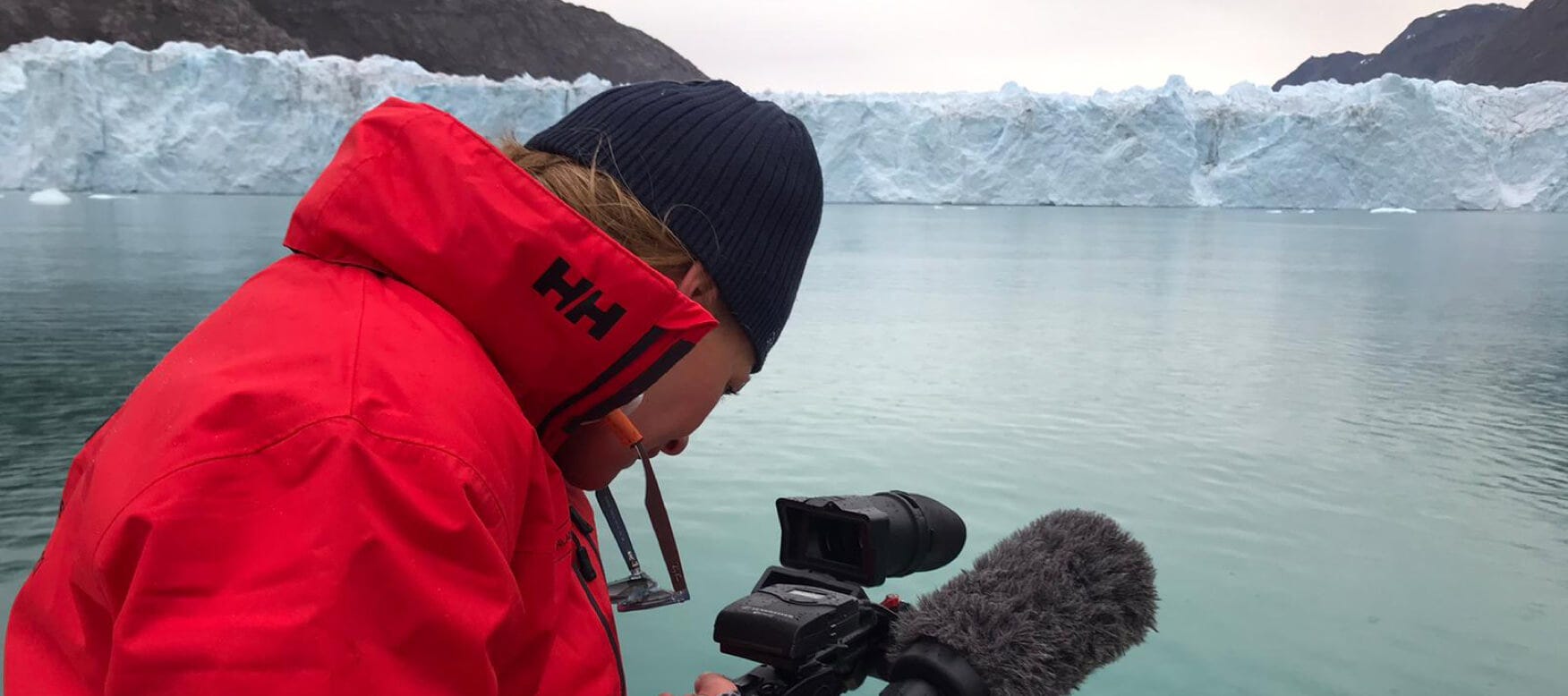 filming the icebergs
