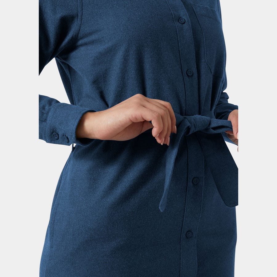 Women's Organic Flannel Shirt Dress